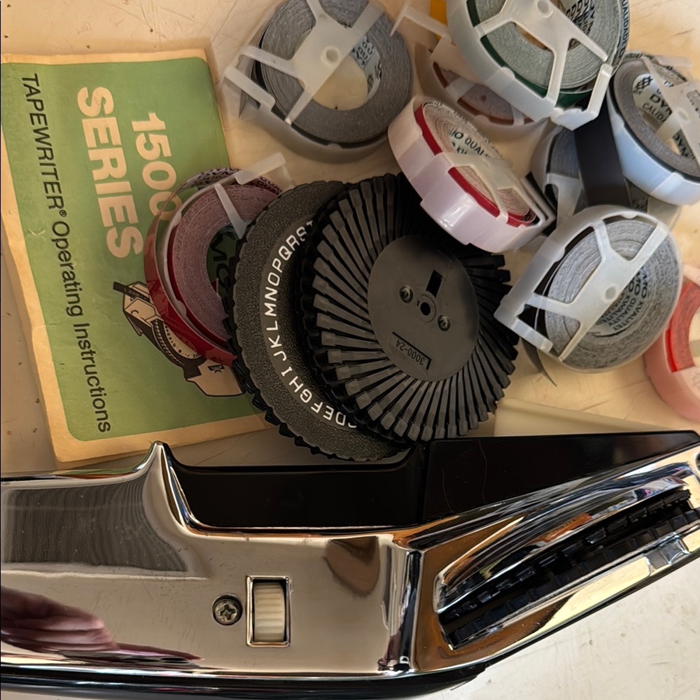 DYMO Tapewriter with Label Tapes
